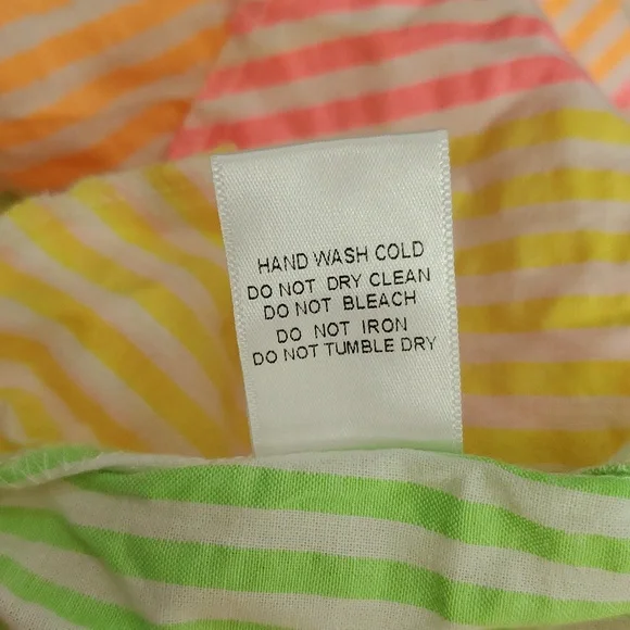 Davi & Dani Neon Bright Striped Romper. XL. - Picture 12 of 14